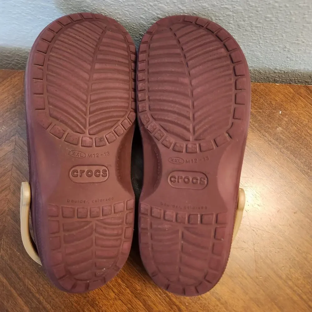 Crocs Florida State Seminoles Clogs Maroon/Gold Men's Size XXL (12-13)